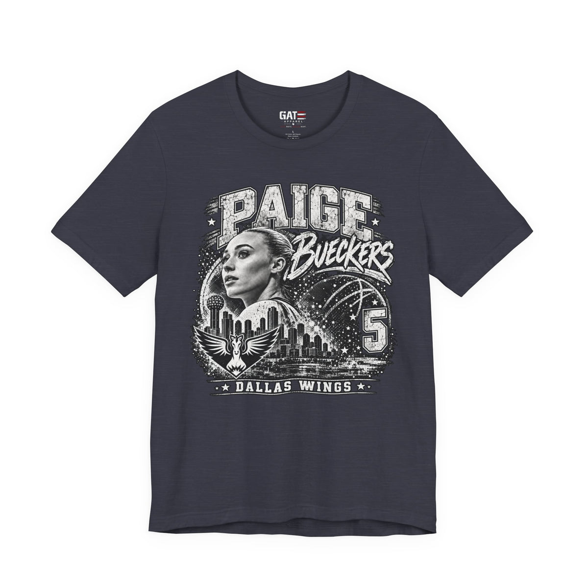 Women's basketball portrait T-shirt mockup