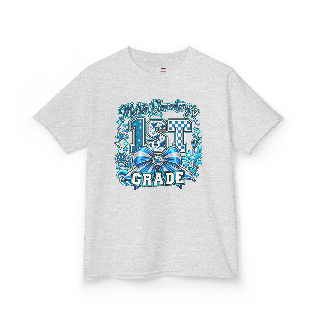 Melton 1st Grade Kids T‑Shirt — Ribbon Design