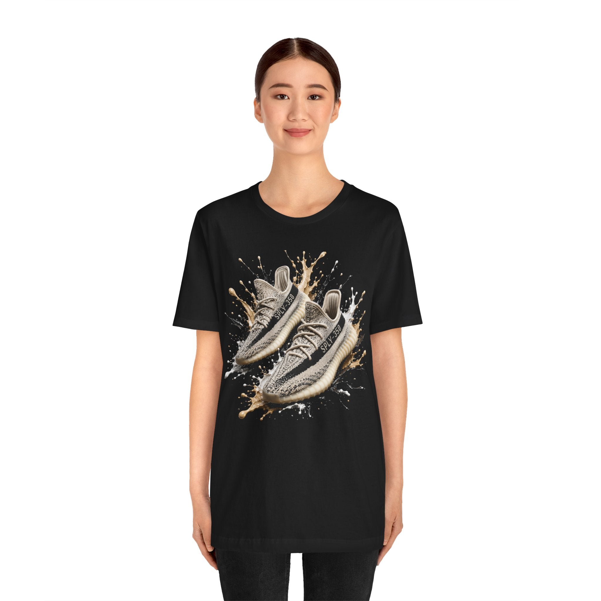 Sneaker Splash Tee — Graphic Running Shoe T‑Shirt