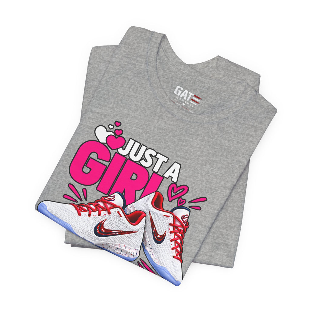 Caitlin Clark Caitlin 1s Just a Girl Sneaker Shirt | Style 4