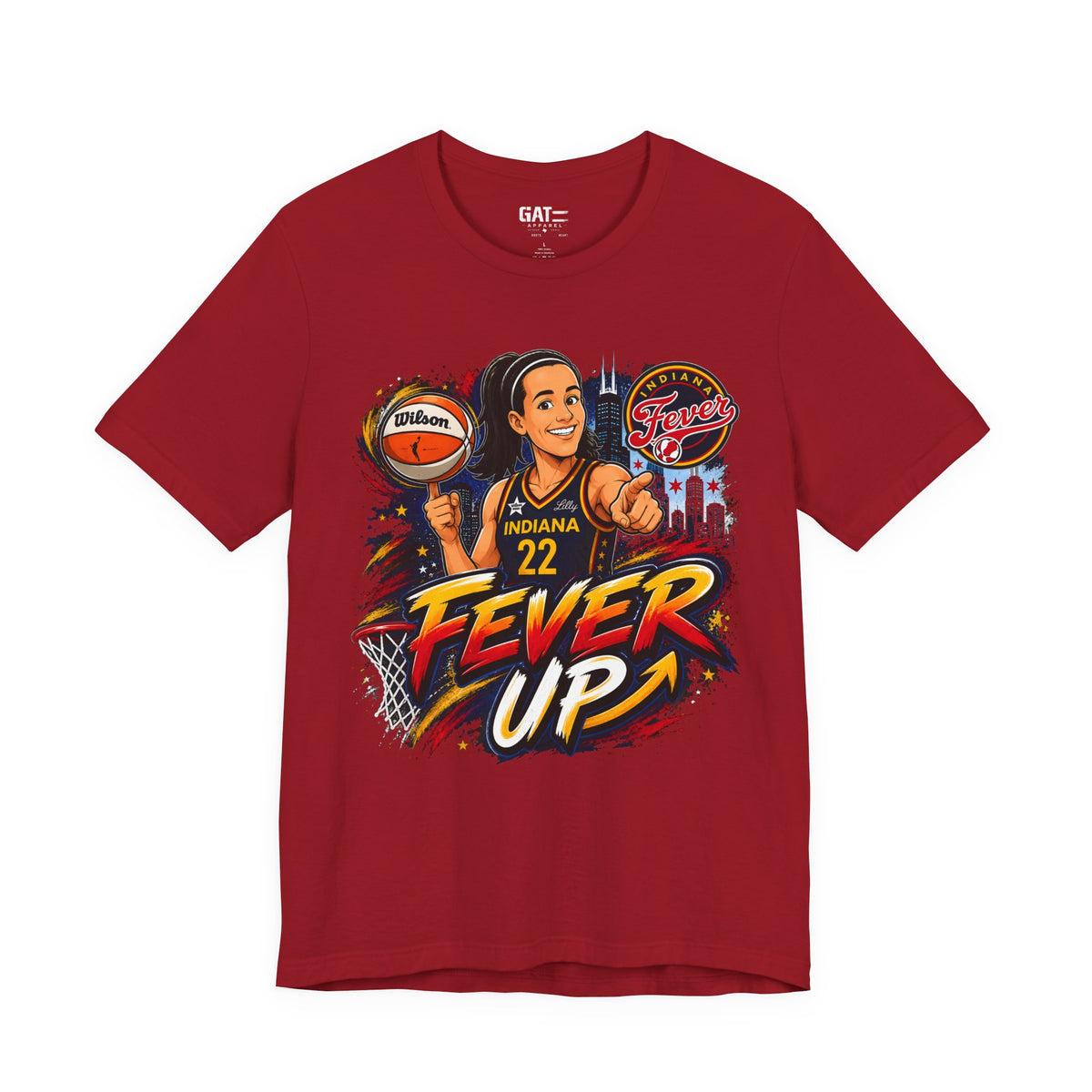 Caitlin Clark #22 Fever Up Shirt | WNBA Tee Style 2
