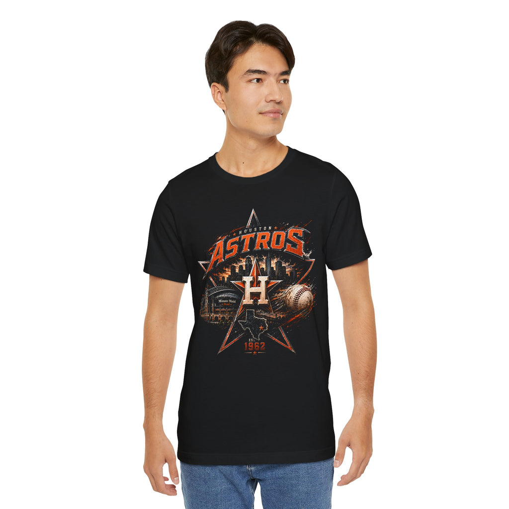 Houston Astros Vintage Logo Tee — Retro Baseball Fan Shirt