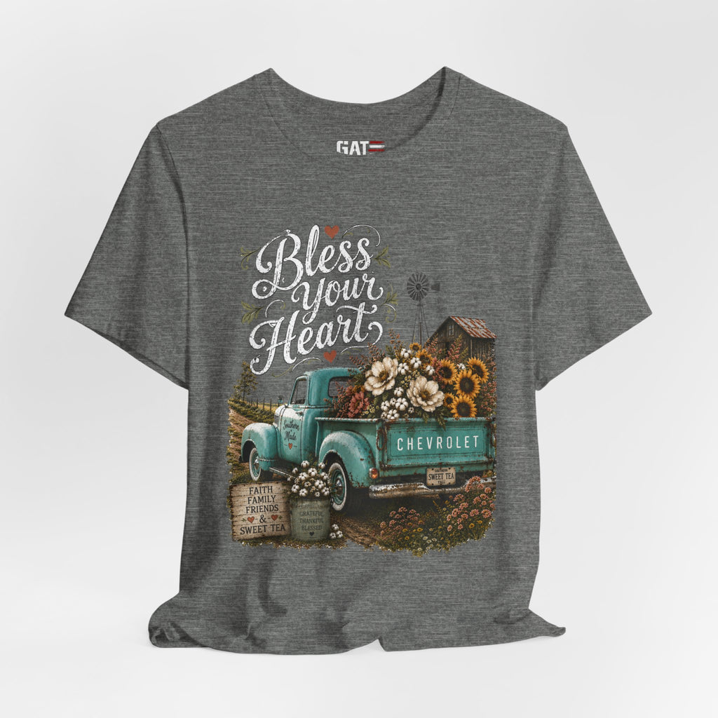 Funny Southern Shirt, Bless Your Heart Tee, Southern Humor Graphic Tee, Magnolia Floral Shirt, Country Girl Gift, Farmhouse Style Tee