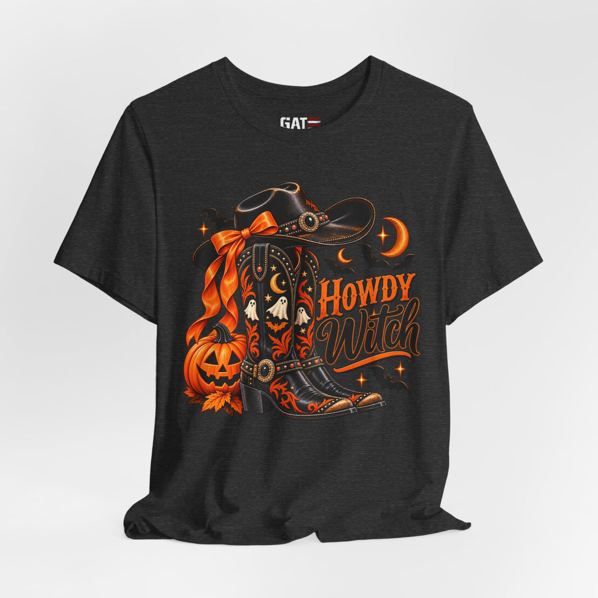 Howdy Witch Halloween Shirt | Western Cowboy Pumpkin Tee