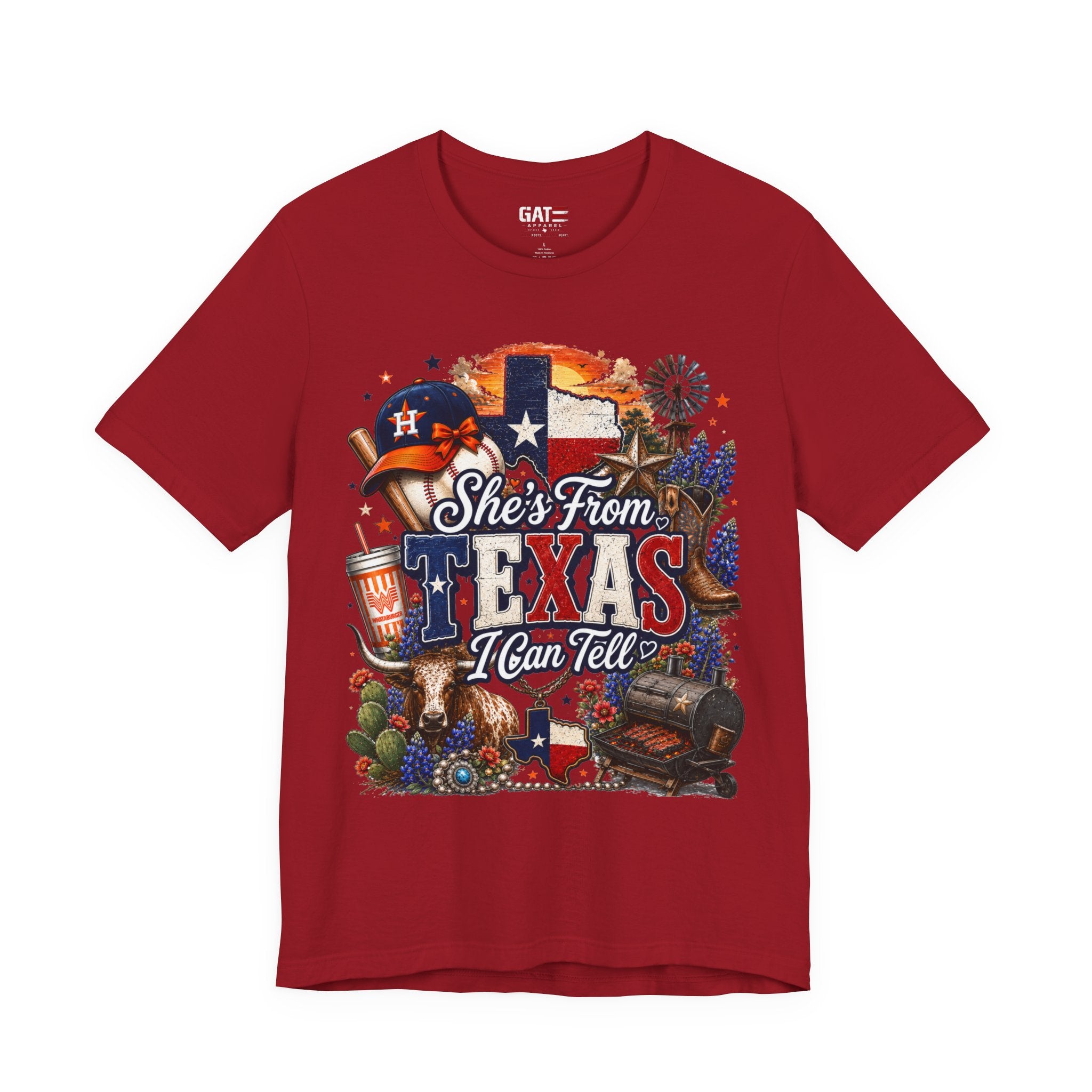She's From Texas T-Shirt — Texas Pride Graphic Tee