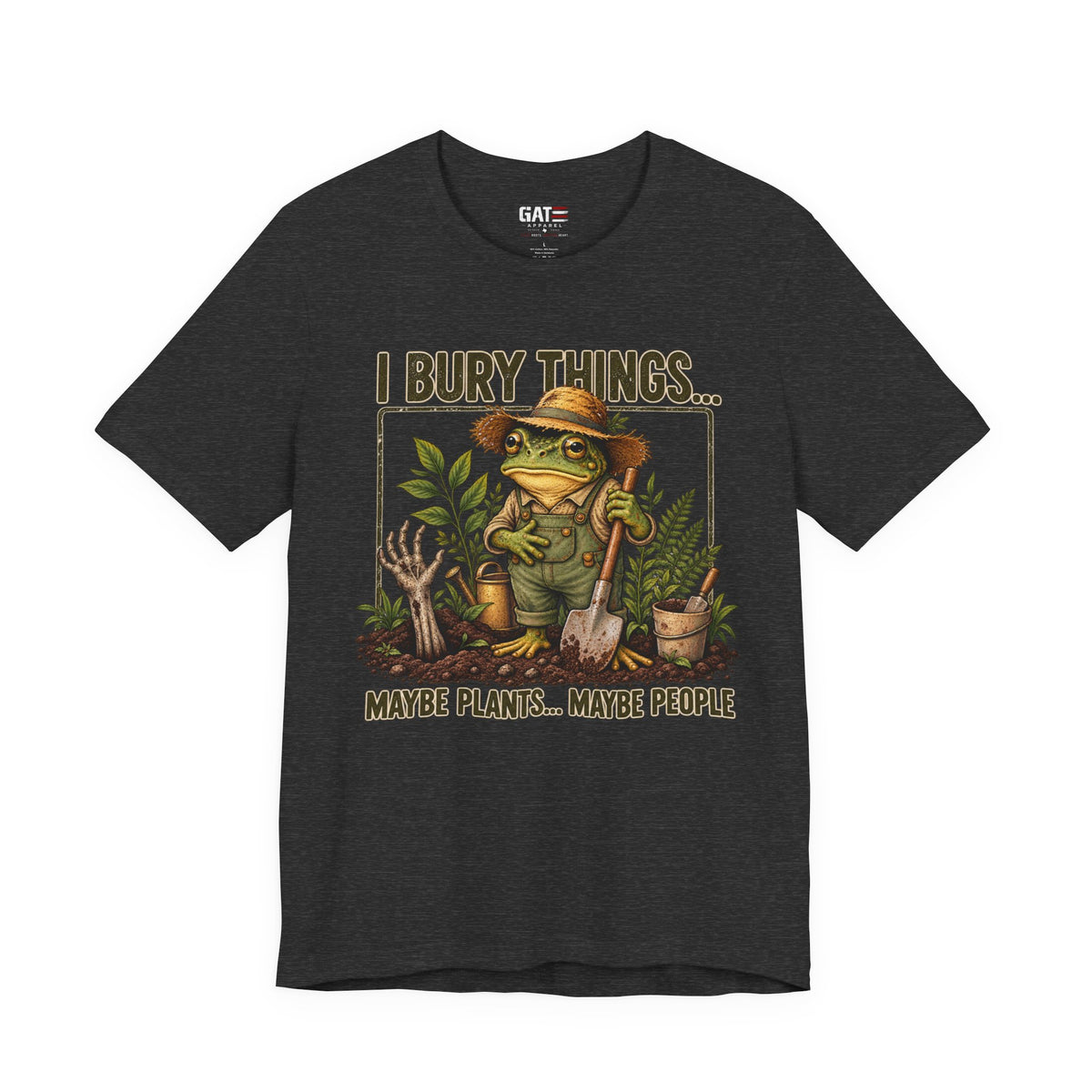 Gardener frog shirt alternate mockup