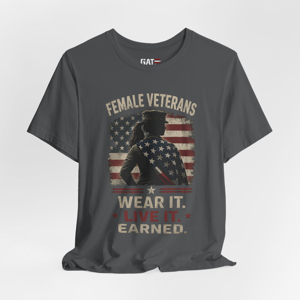 Female Veteran Shirt, Women Veteran Tee, Patriotic Military Shirt for Women, Female Veterans Gift, Veteran Pride Shirt, Women Who Served