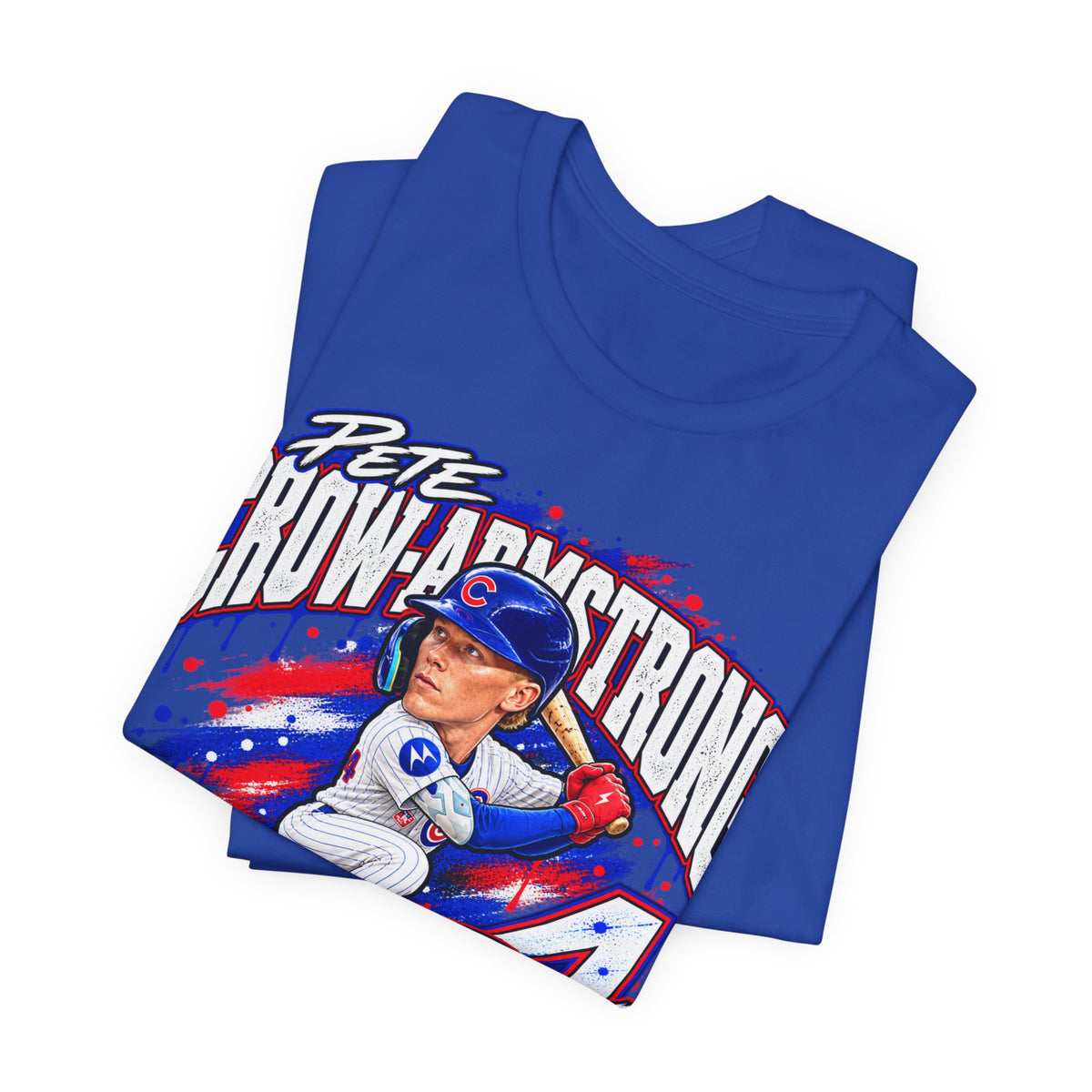 Chicago Cubs Pete Crow-Armstrong No. 4 Caricature T-Shirt - product image 10