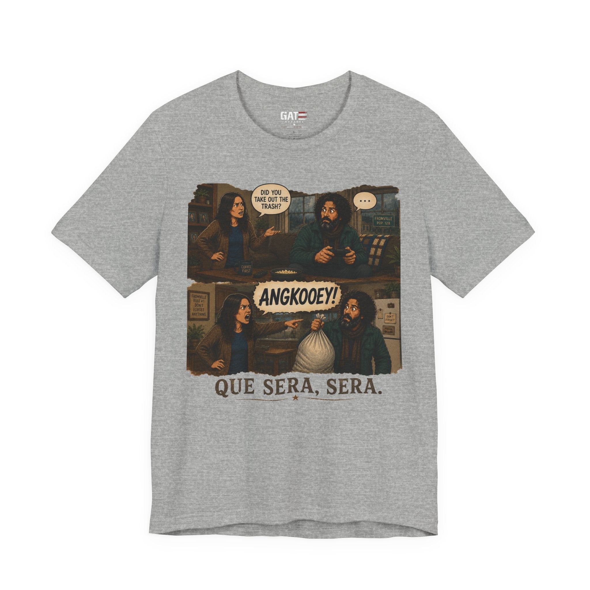 From|FromVille|Angkooey|Funny Horror Comedy Tee| Forgot The Trash