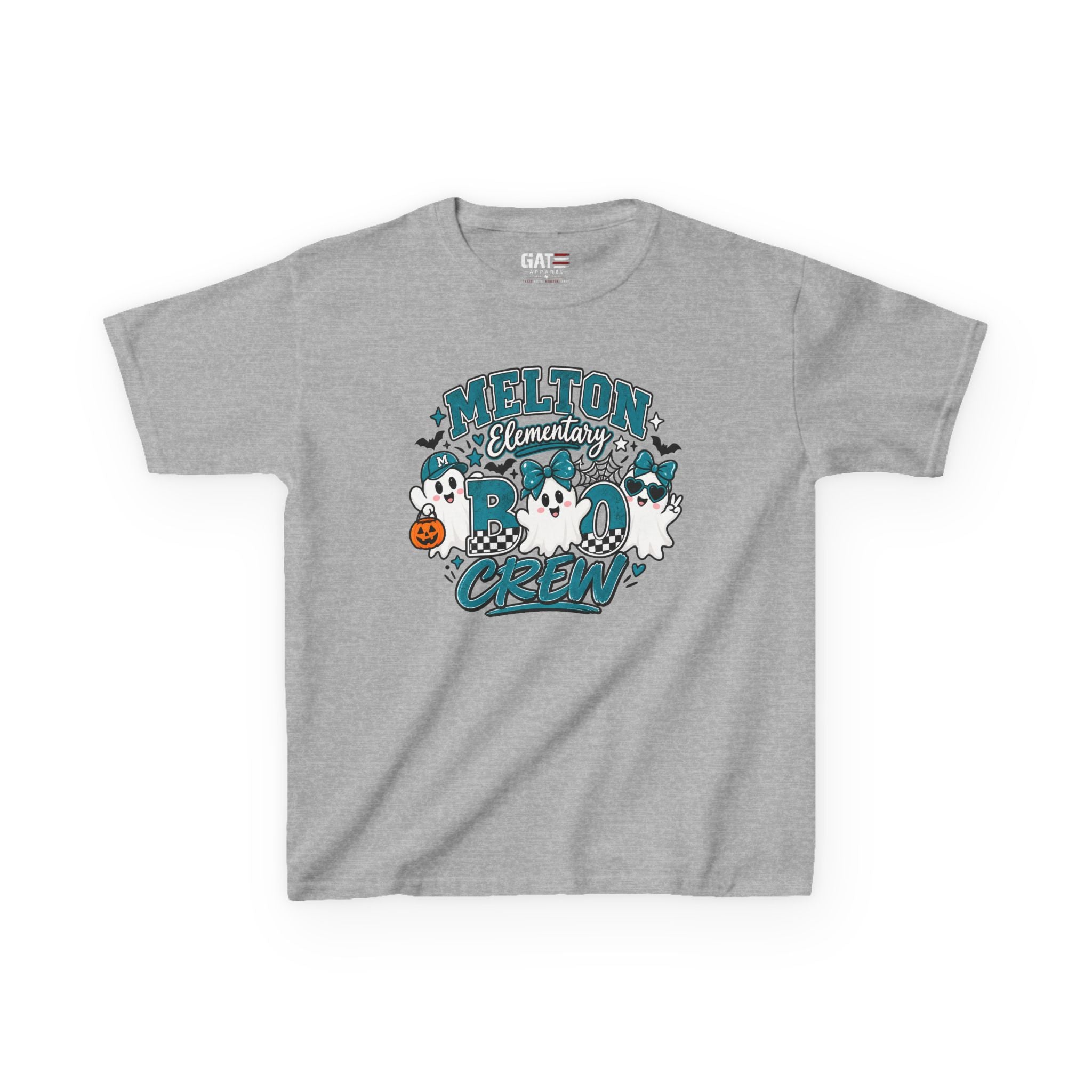 Melton Elementary Kids Boo Crew' Halloween T-Shirt