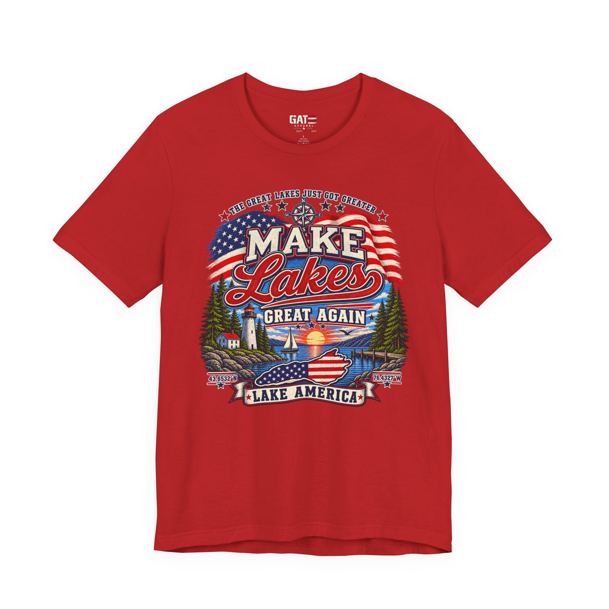 Make Lakes Great Again Shirt | Lake America Patriotic Tee