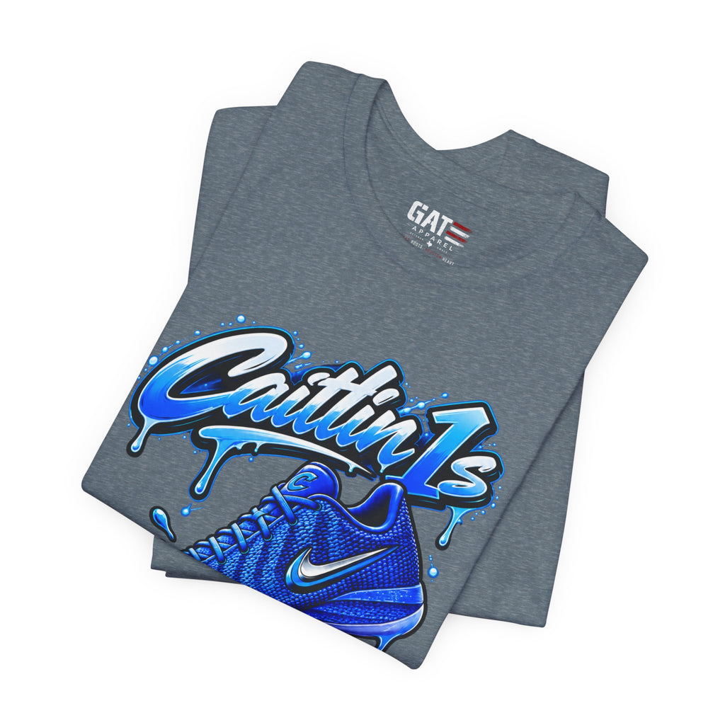 Caitlin Clark Caitlin 1s Racer Blue Drip Sneaker Shirt