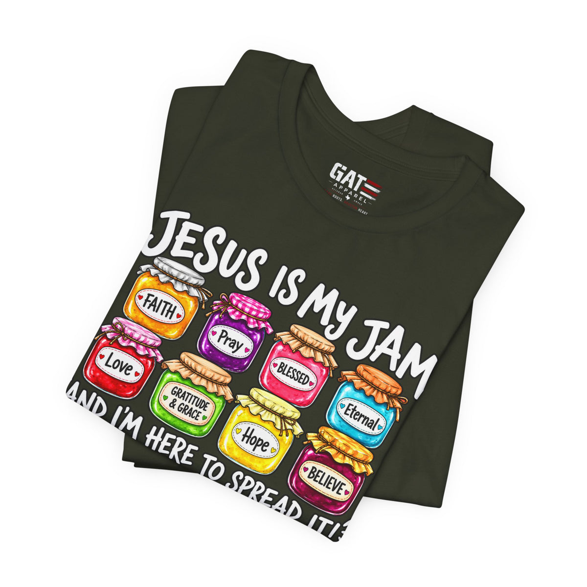 Jesus Is My Jam T-Shirt — Faith Jam Jars Graphic Tee