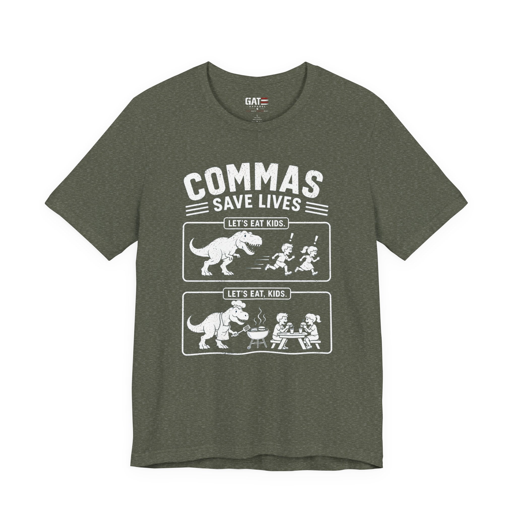 Funny Grammar Shirt, Commas Save Lives Shirt, Let's Eat Kids Tee, English Teacher Shirt, Punctuation Shirt, ELA Teacher Gift, Back to School