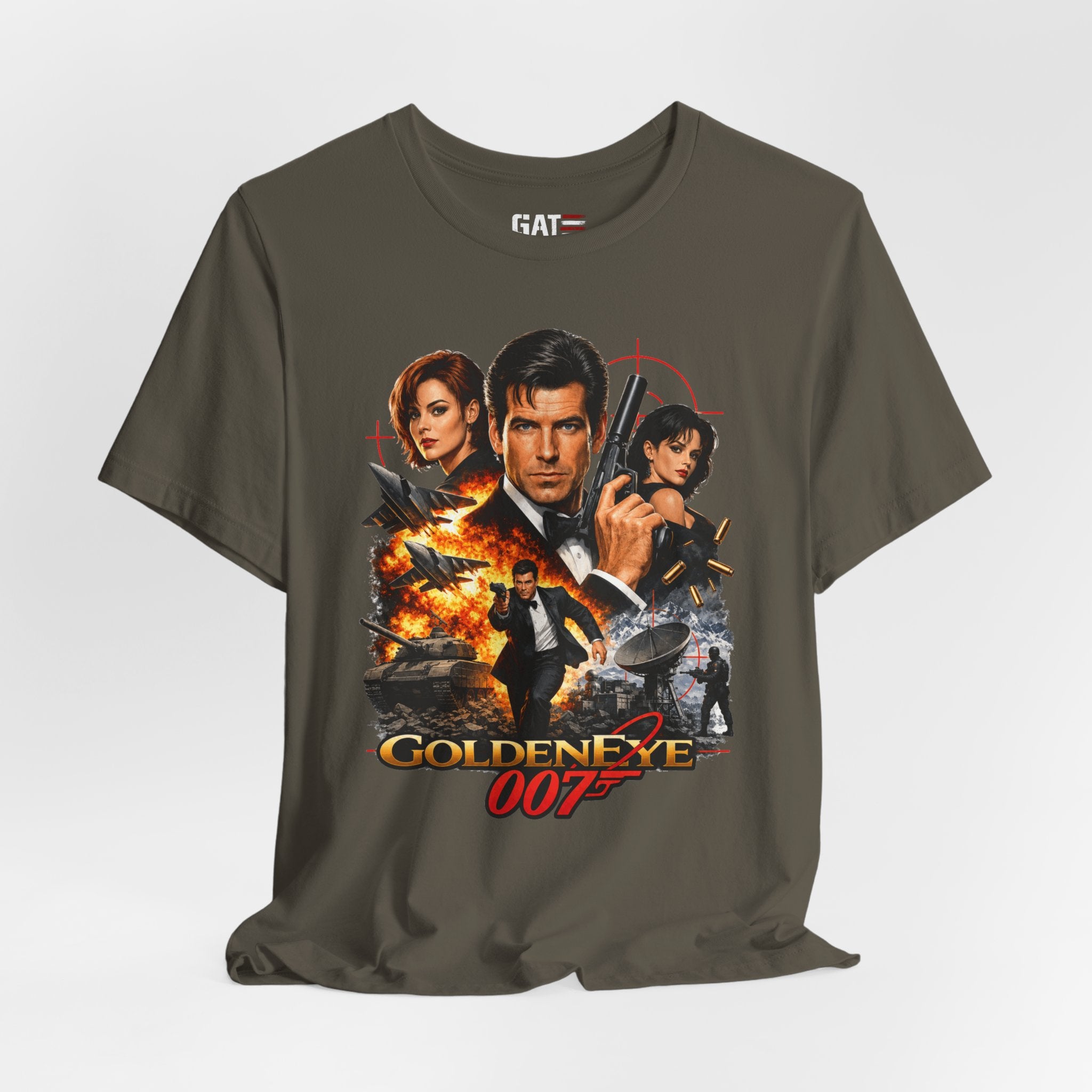 Retro Gamer Shirt, Classic N64 Gaming Tee, FPS Video Game Shirt, Old School Gamer Gift, Retro Gaming Movie Poster Tee | Graphic T-Shirt