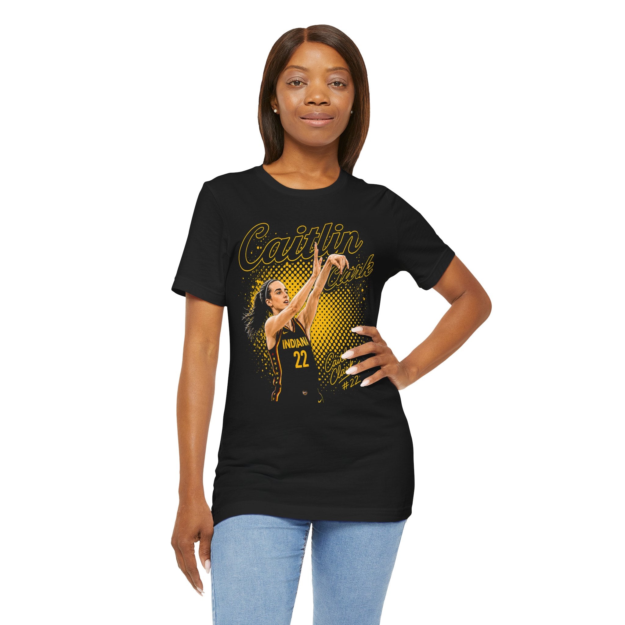 Caitlin Clark Basketball Tee - Indiana #22 Shooter Graphic T-Shirt