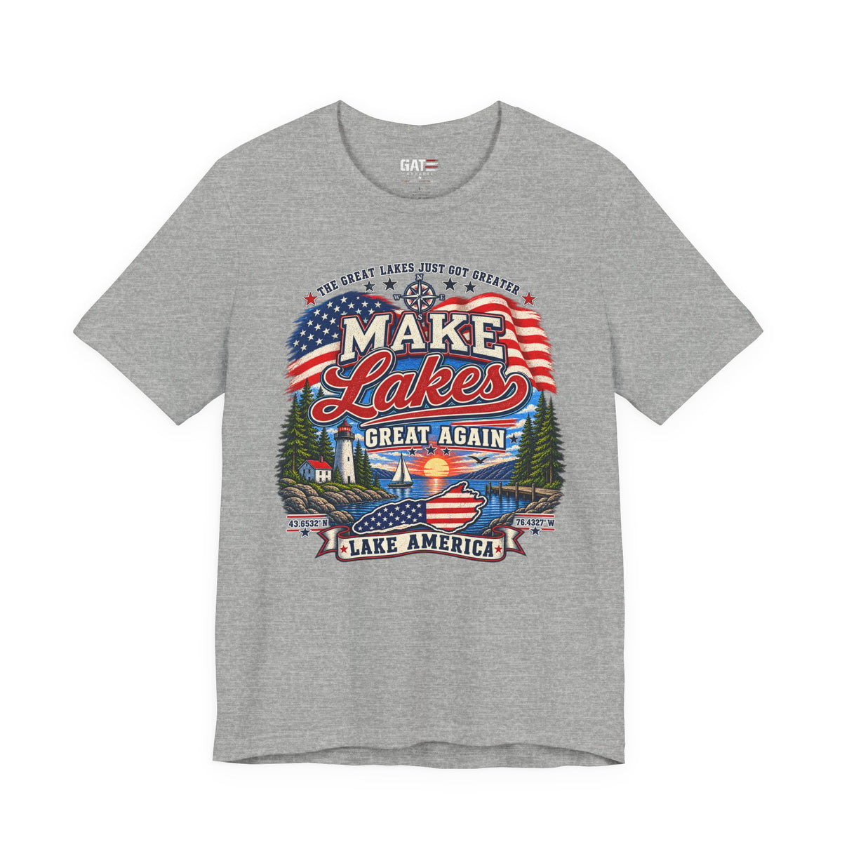 Make Lakes Great Again Shirt | Lake America Patriotic Tee