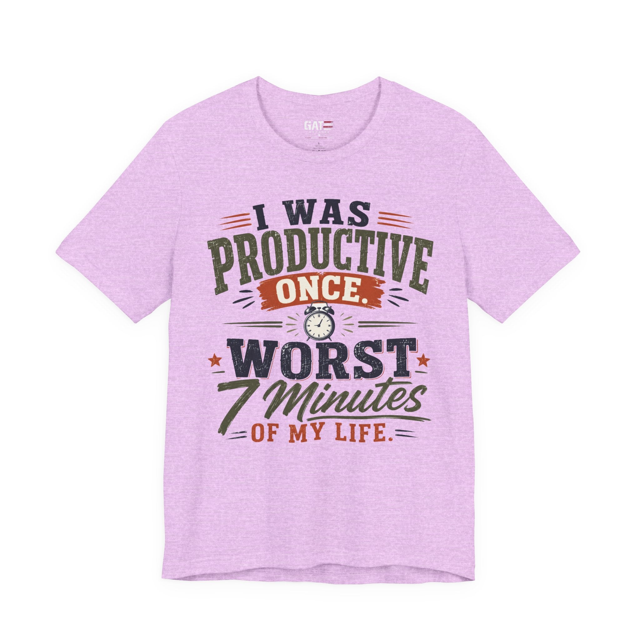 I Was Productive Once Tee — Funny Graphic Short Sleeve T-Shirt