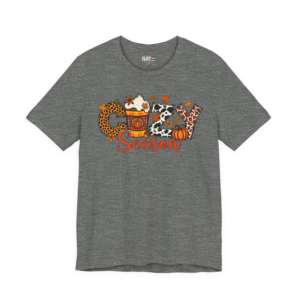 Cozy Season Fall Winter Coffee Shirt - product mockup view 8