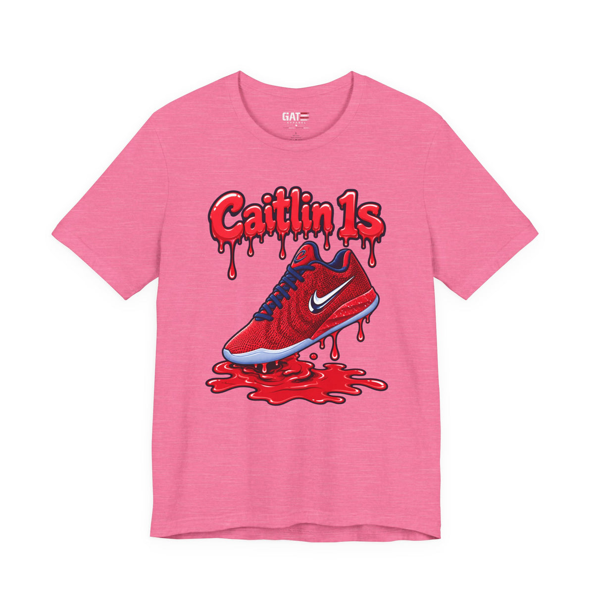 Caitlin Clark Caitlin 1s USA Reds Paint Sneaker Shirt