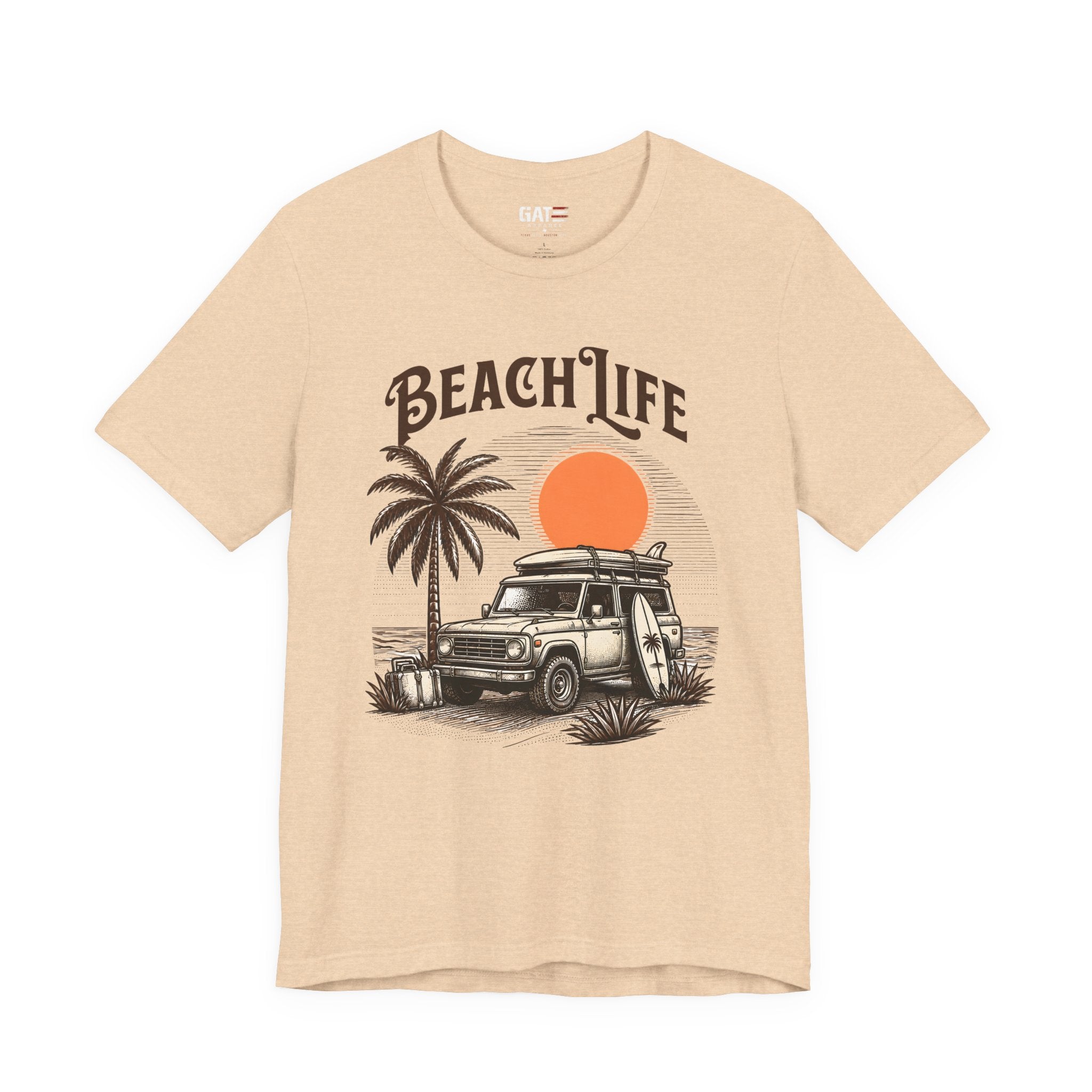 Beach Life Shirt, Retro VW Bus T Shirt, Vintage Camper Van Tee, Coastal Vacation Shirt, Summer Beach Graphic Tee, Surf Style Shirt, Van Life