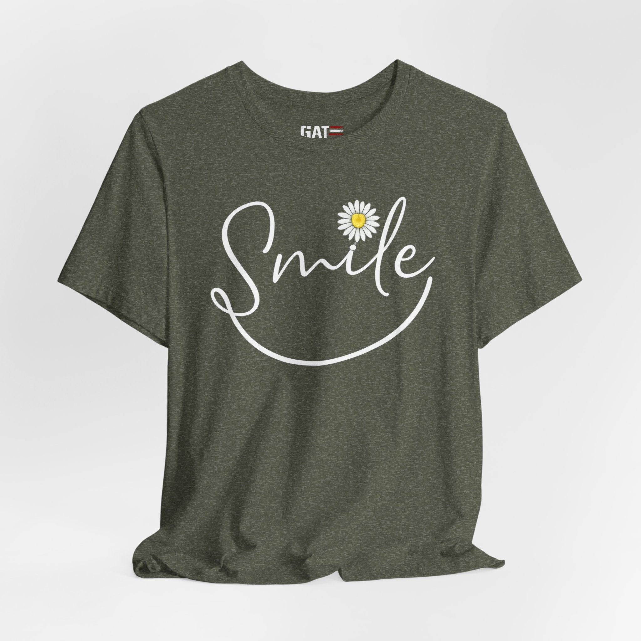 Smile Daisy Tee — Women's Floral Graphic T-Shirt