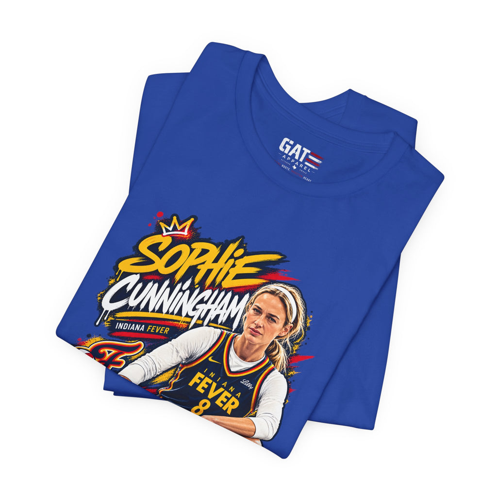 Sophie Cunningham Indiana Fever WNBA Basketball Graphic T Shirt Women's Fan Tee