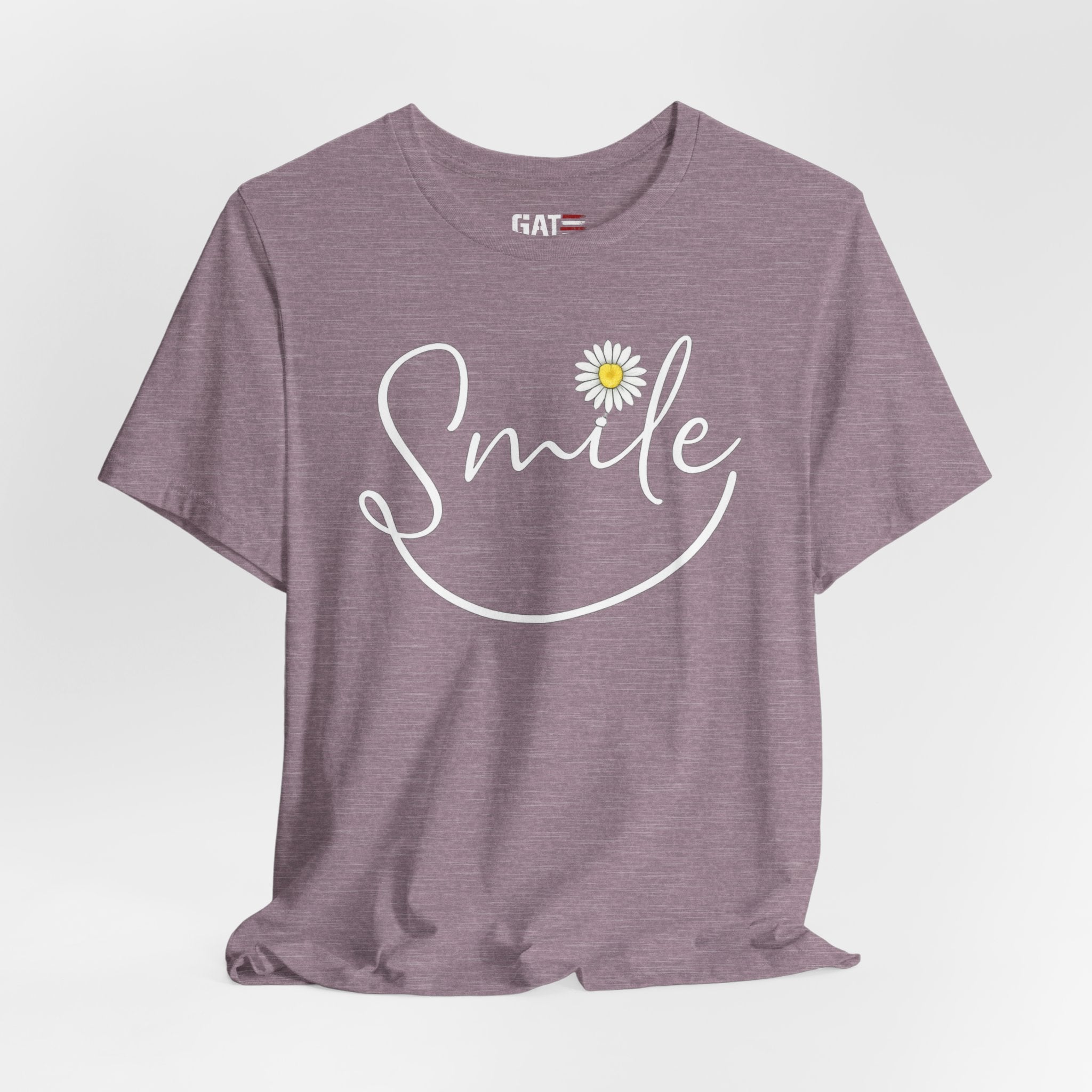 Smile Daisy Tee — Women's Floral Graphic T-Shirt