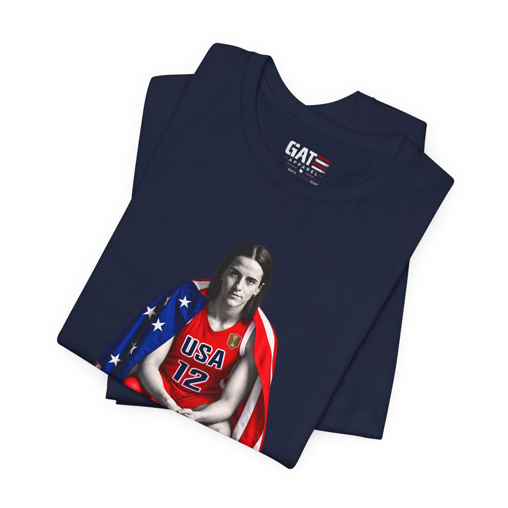 Caitlin Clark Team USA Shirt | Indiana Fever WNBA Tee