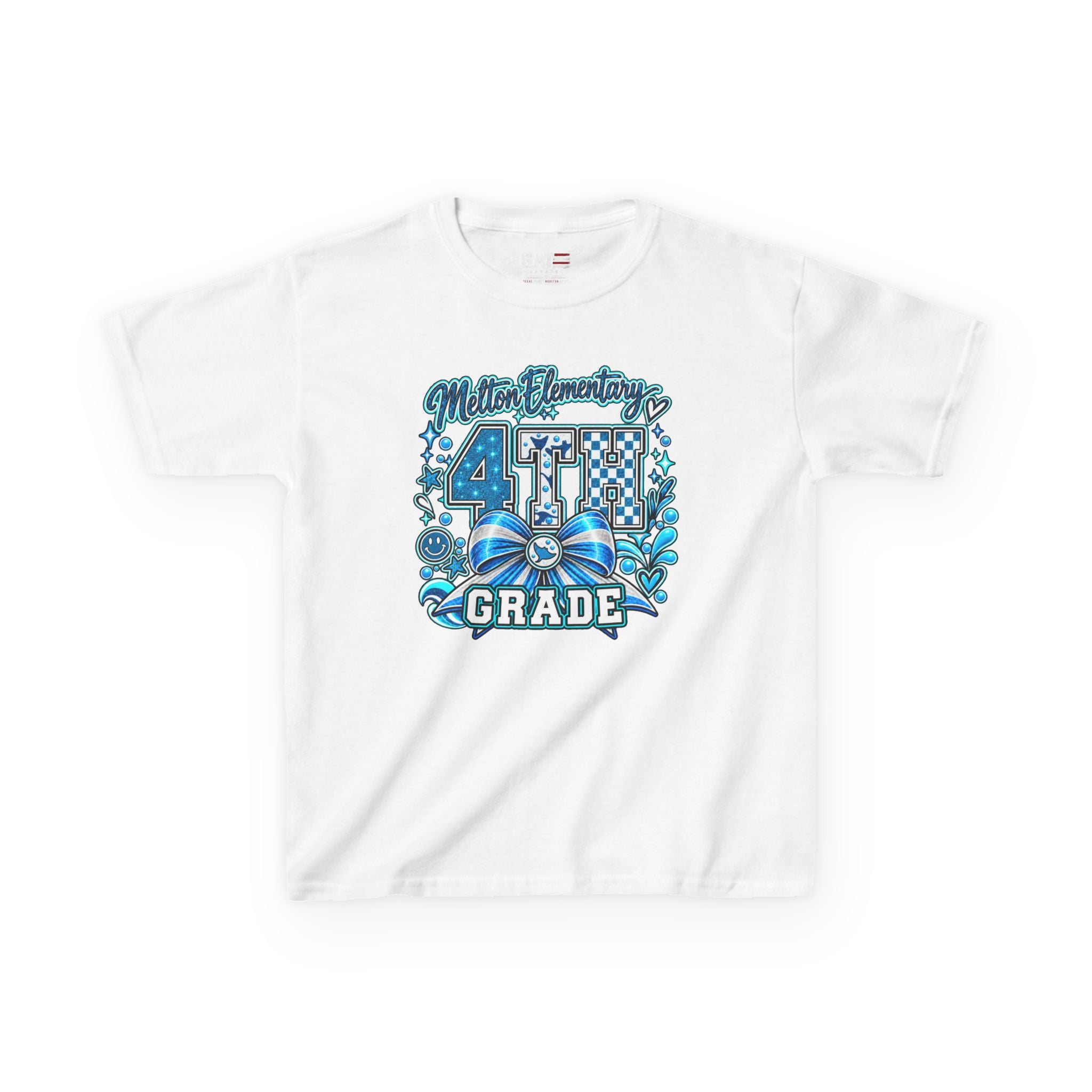 Melton 4th Grade Kids T‑Shirt — Ribbon Design