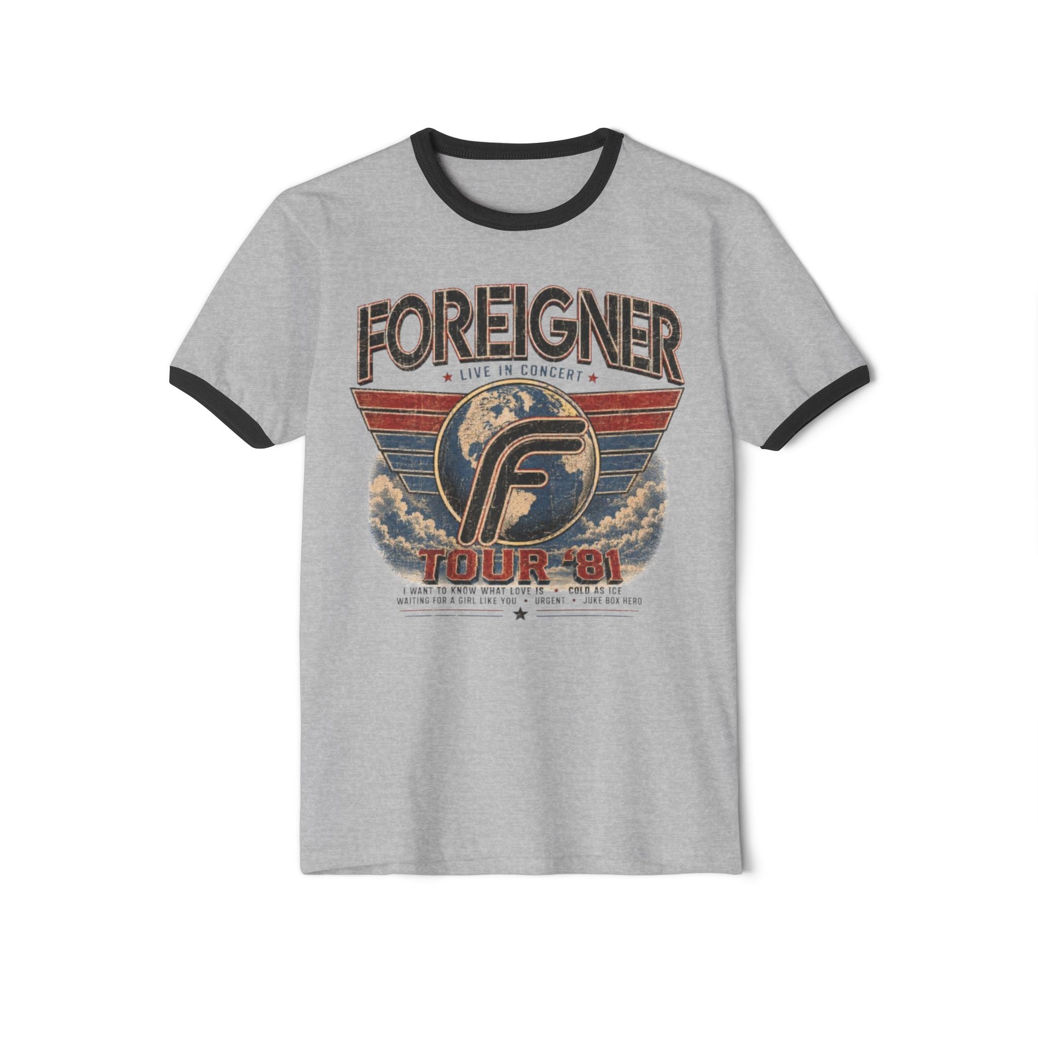 Foreigner Tour '84 Vintage Ringer Tee