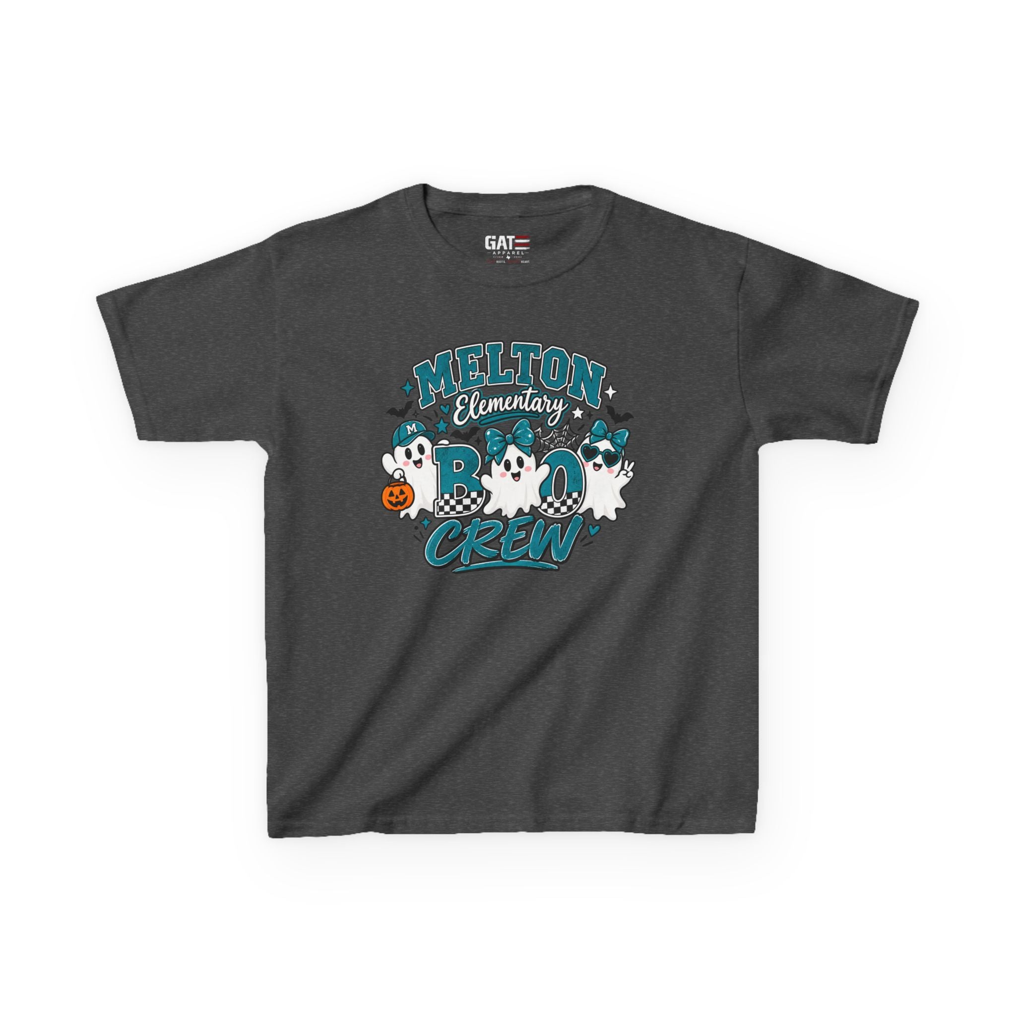 Melton Elementary Kids Boo Crew' Halloween T-Shirt