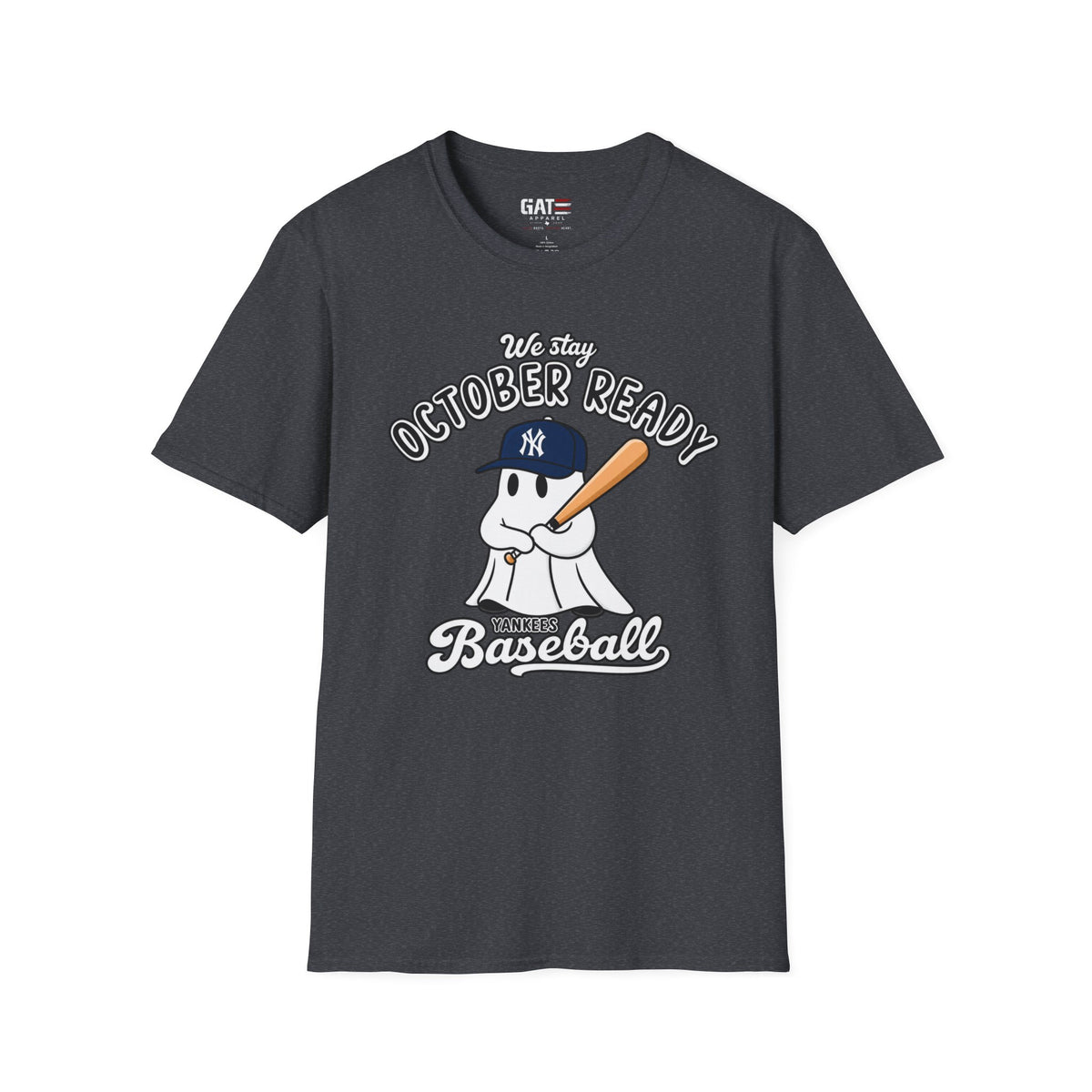 Yankees playoff Halloween graphic tee mockup