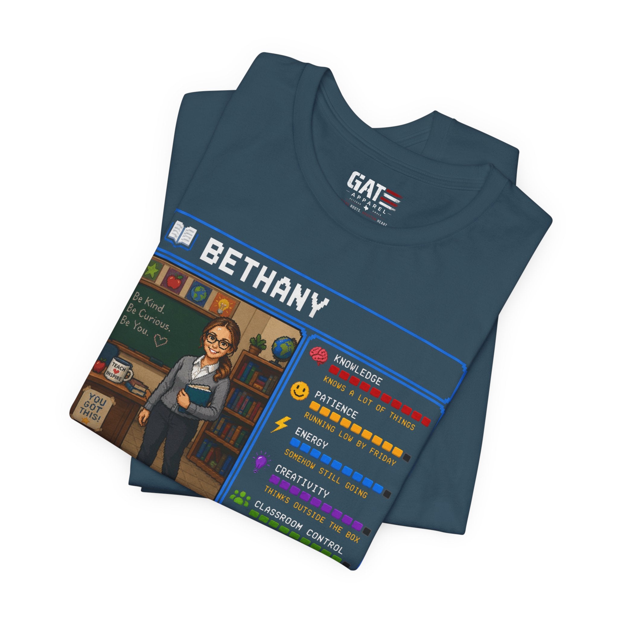 Custom Teacher RPG Character Shirt | Personalized Teacher Gift
