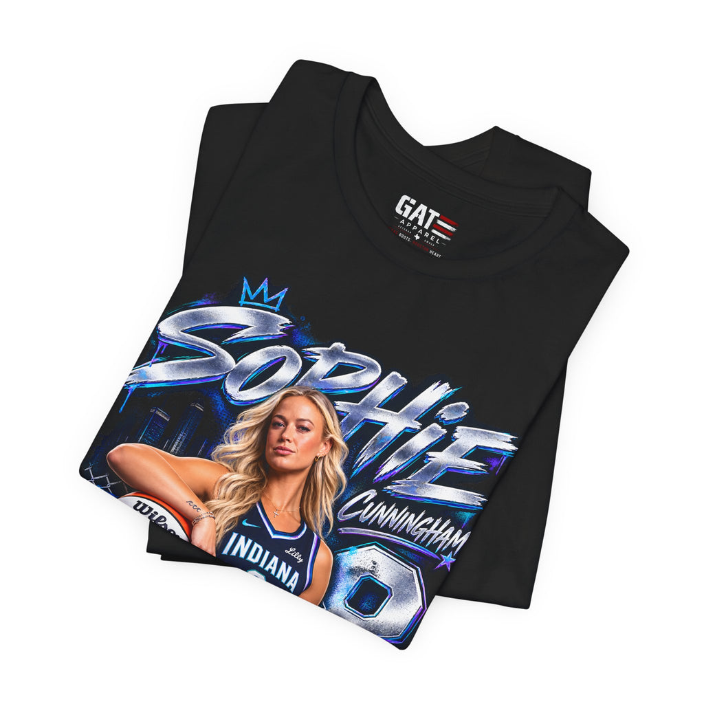 Sophie Cunningham Indiana Fever WNBA Basketball Graphic T Shirt Women's Fan Tee