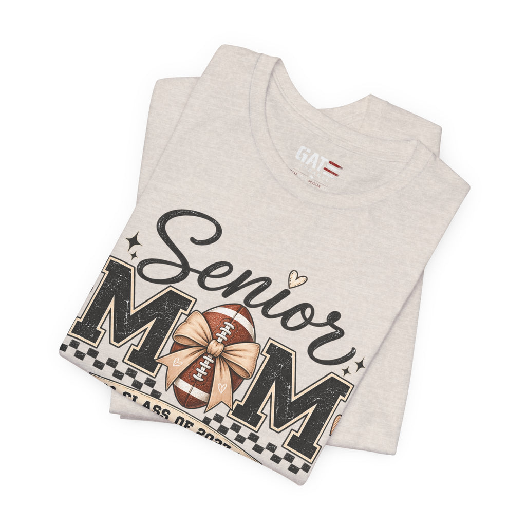 Senior Football Mom Shirt Class of 2027 Final Quarter Game Day T-Shirt