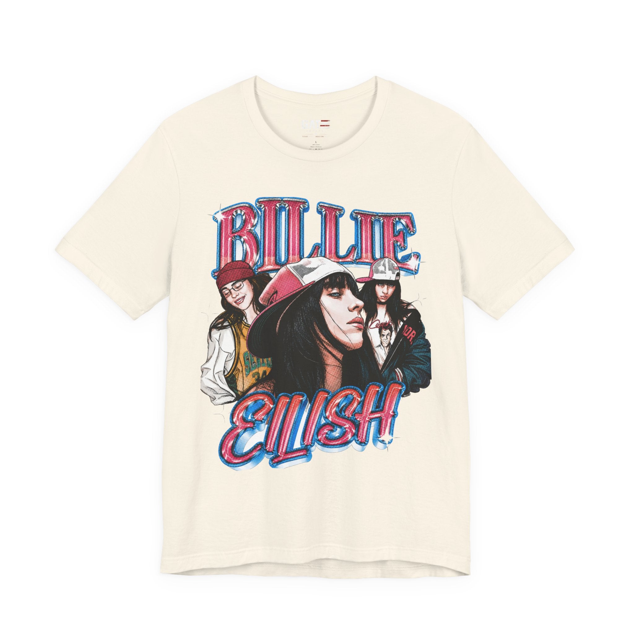Graphic Tee — Retro Pop Artist Portrait "Billi Eilish"