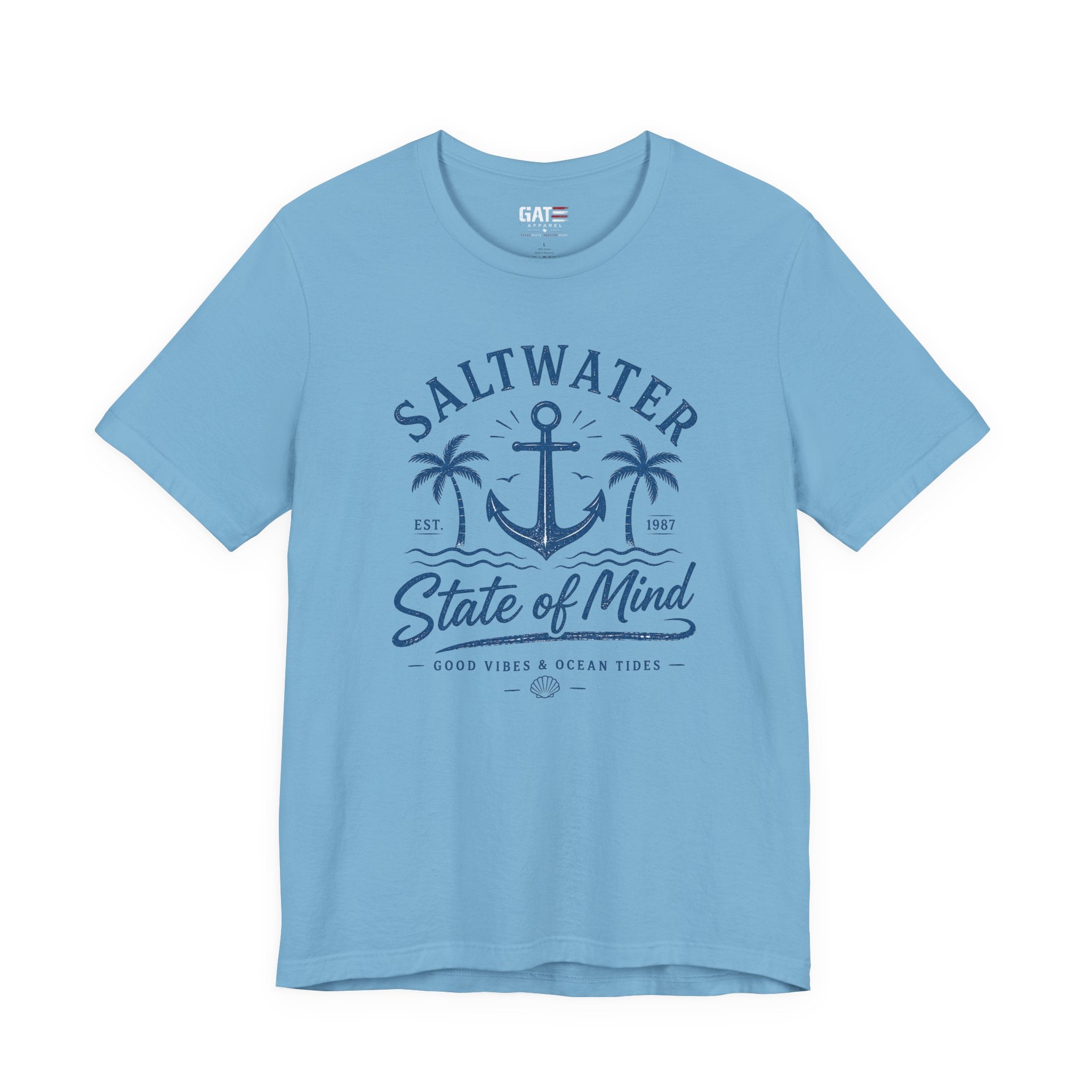 Saltwater State of Mind Tee — Anchor & Palm Beach T‑Shirt