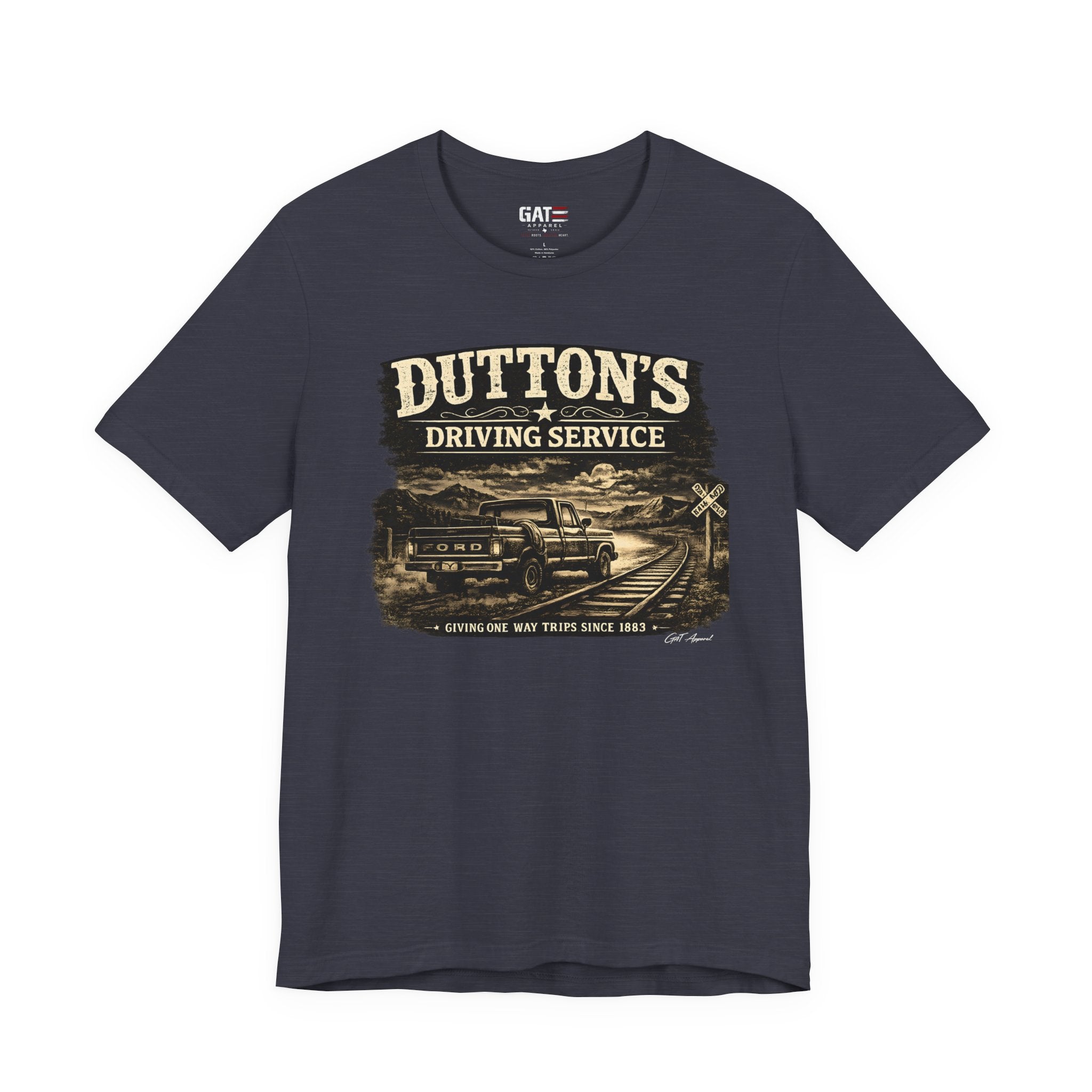 Dutton's Driving Service Shirt | Yellowstone Inspired VintageTee | Cowboy Ranch Graphic T-Shirt | Country Truck Shirt | Bella Canvas