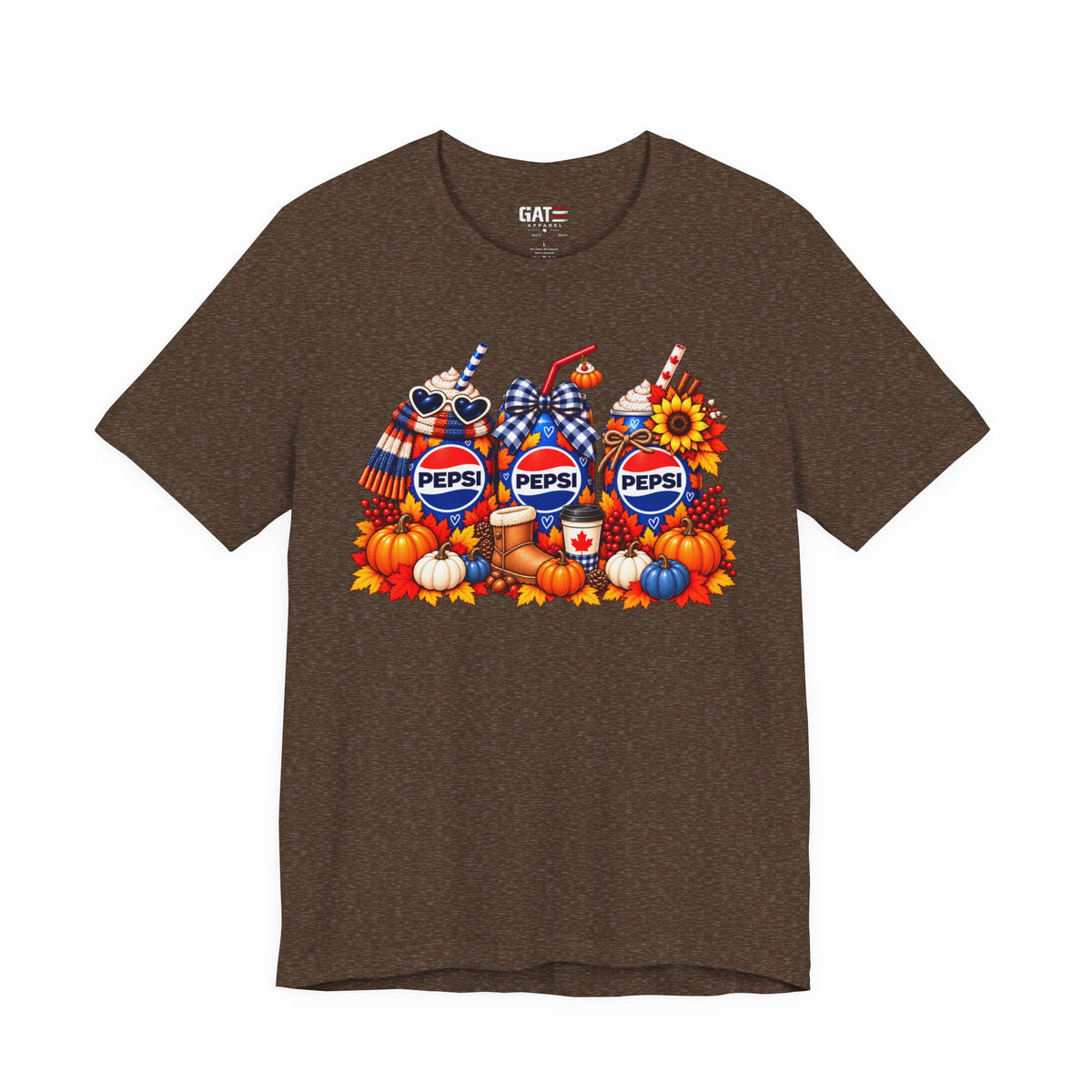 Pepsi pumpkin fall tee product view