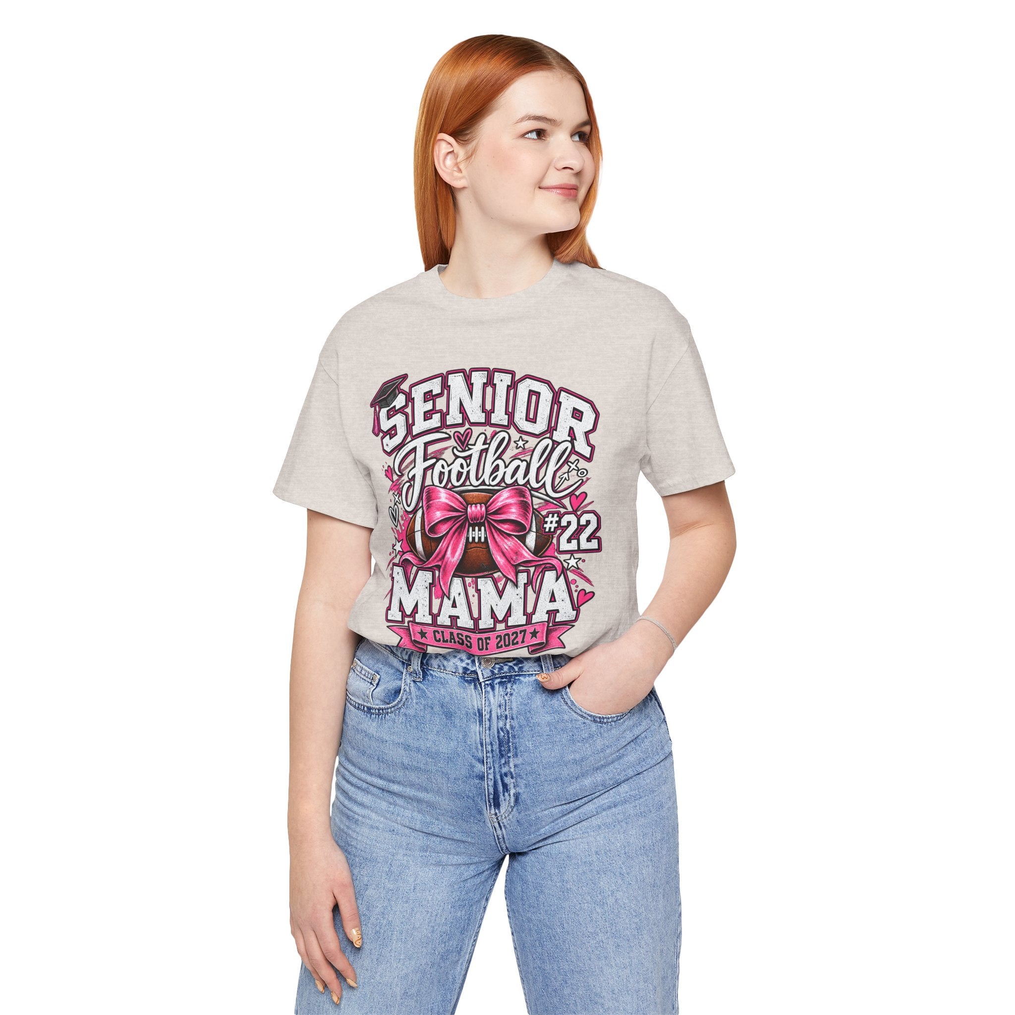 Football Mom Personalized Shirt Custom Player Name Number Helmet Game Day Tee