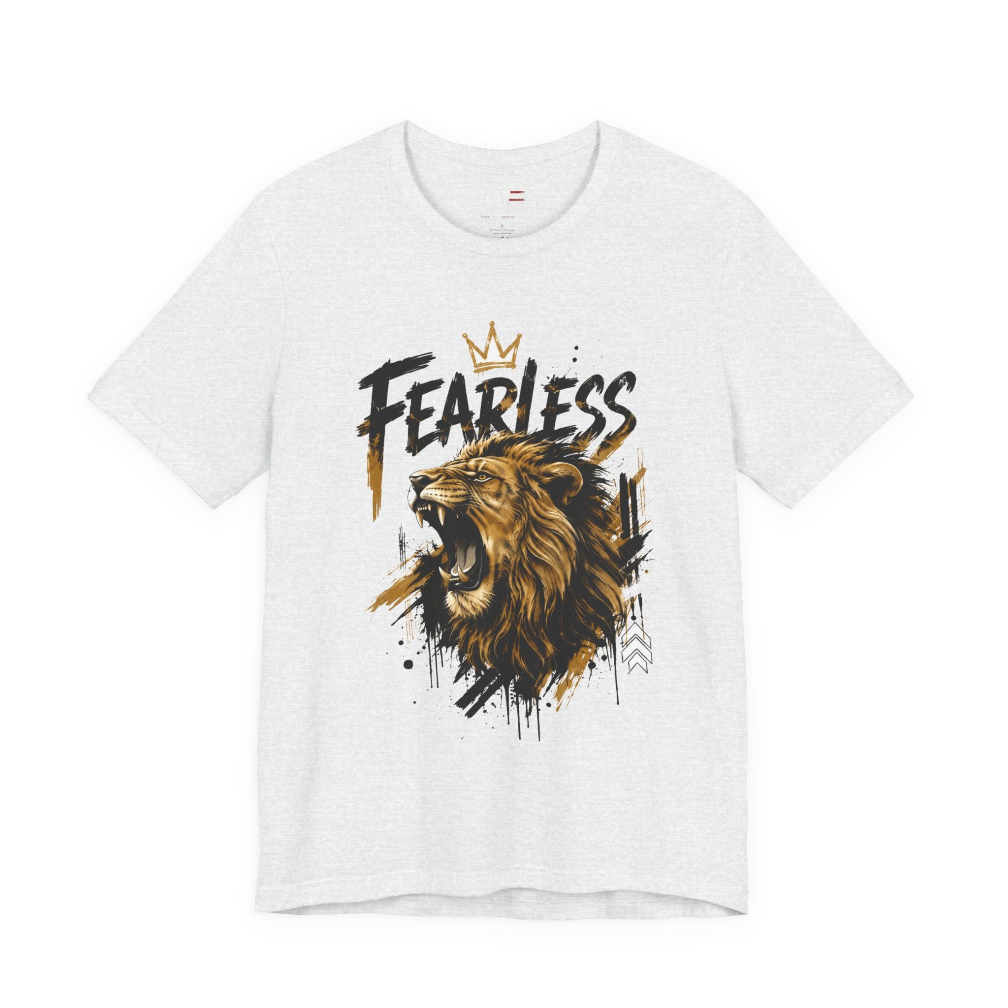 Fearless Lion Tee — Inspirational Graphic T-Shirt