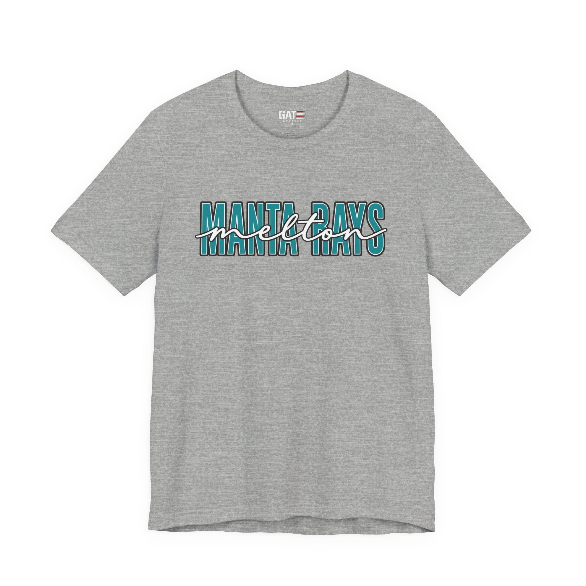 Melton Elementary Script Tee Teal