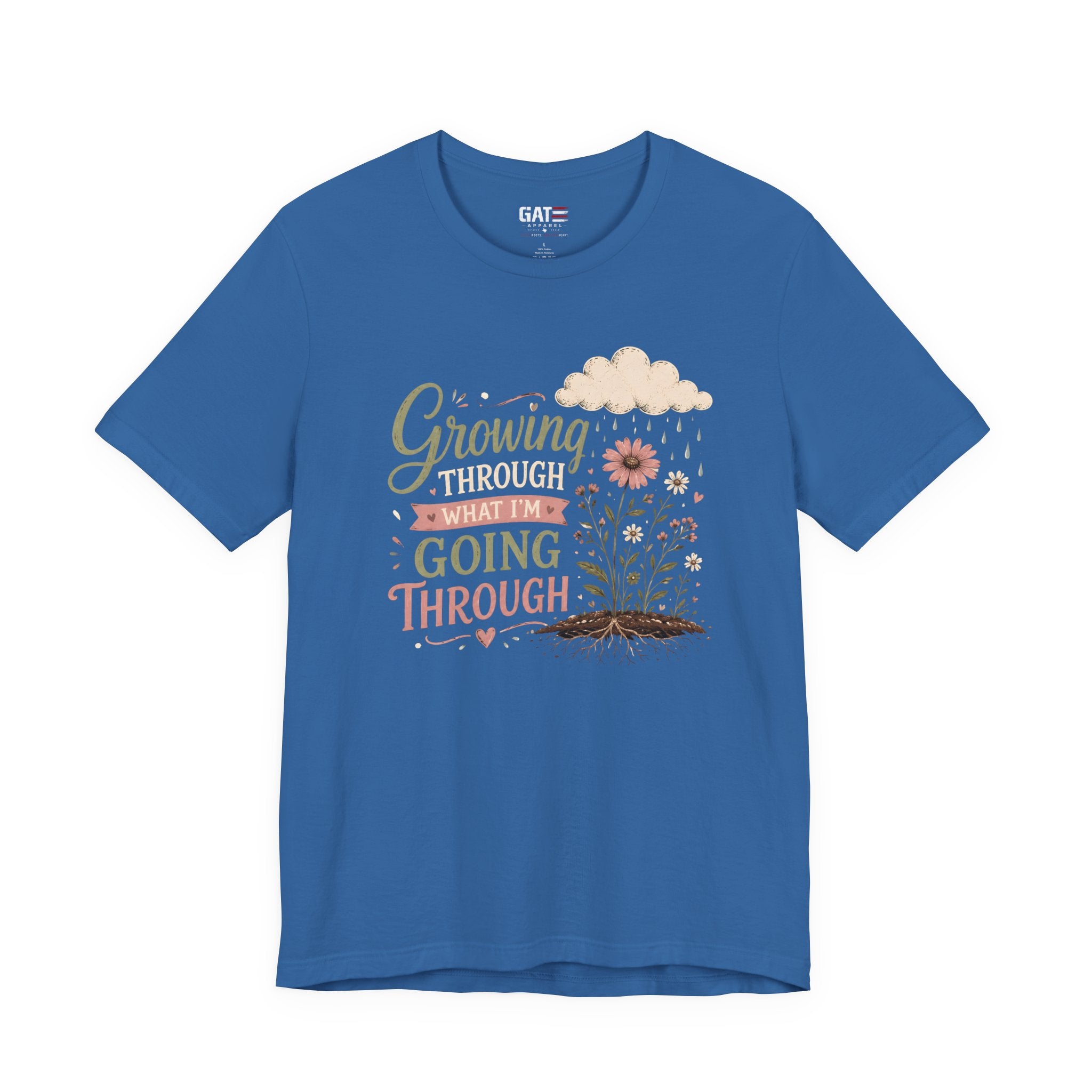 Motivational Christian Shirt for Women, Inspirational Growth Graphic Tee, Faith Encouragement Shirt, Floral Positive Mindset Gift
