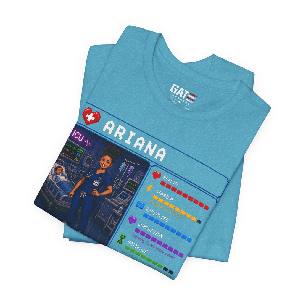 Custom ICU Nurse RPG Character Shirt | Personalized Nurse Gift