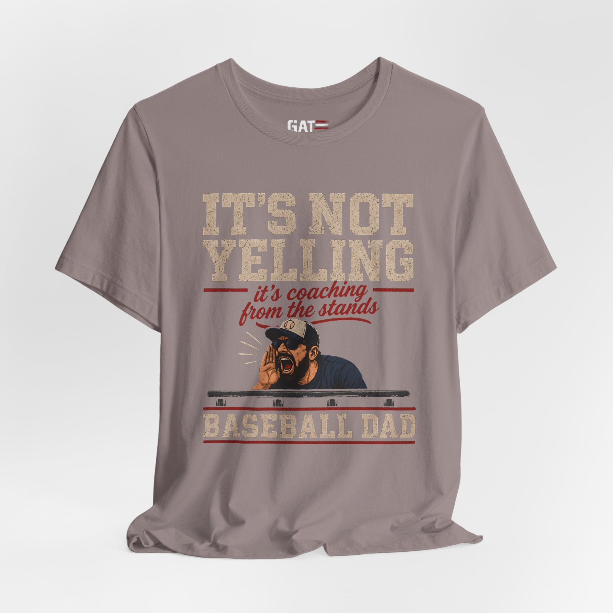 It's Not Yelling It's Coaching From The Stands Baseball Dad Shirt, Funny Baseball Dad Tee, Travel Ball Dad Gift Father's Day