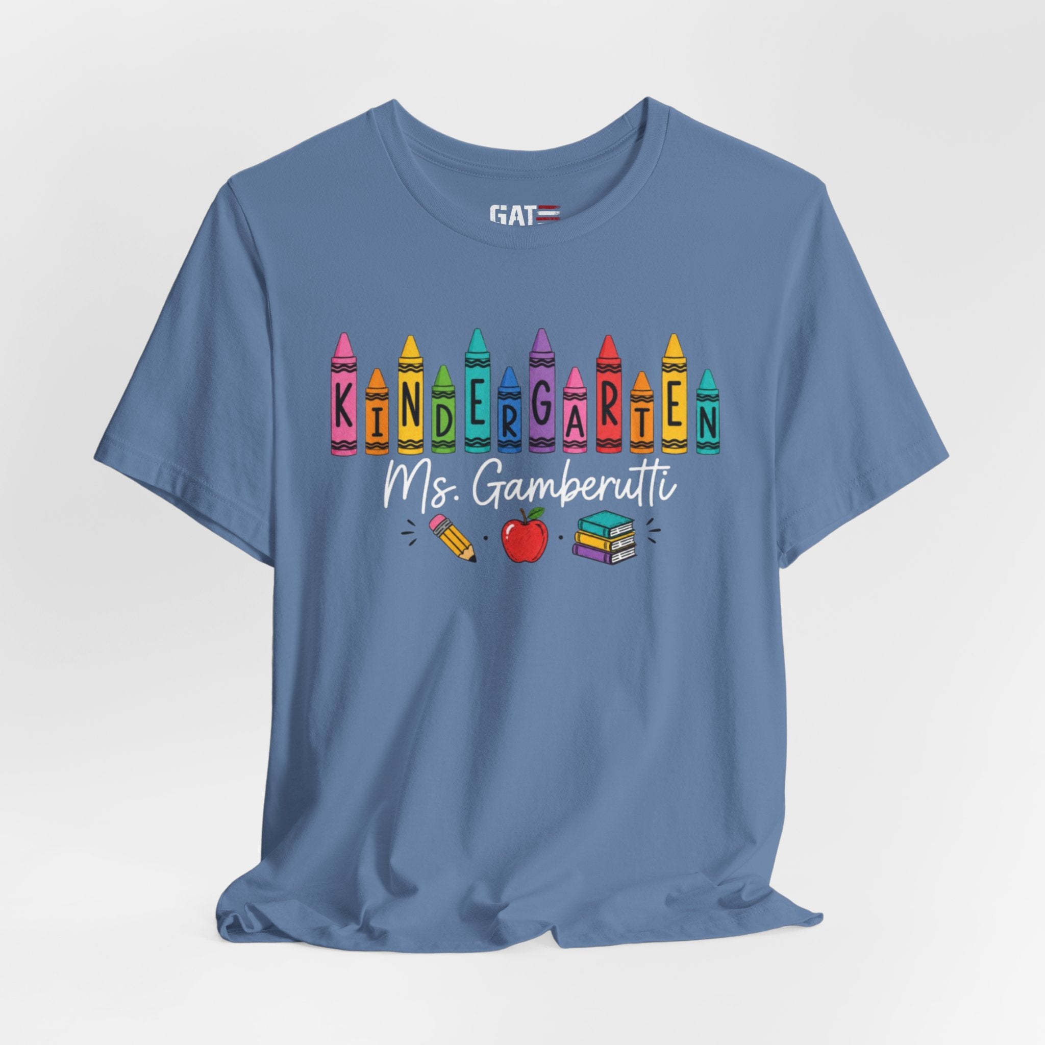 Customize Grade Level and Name Teacher Crayon Shirt