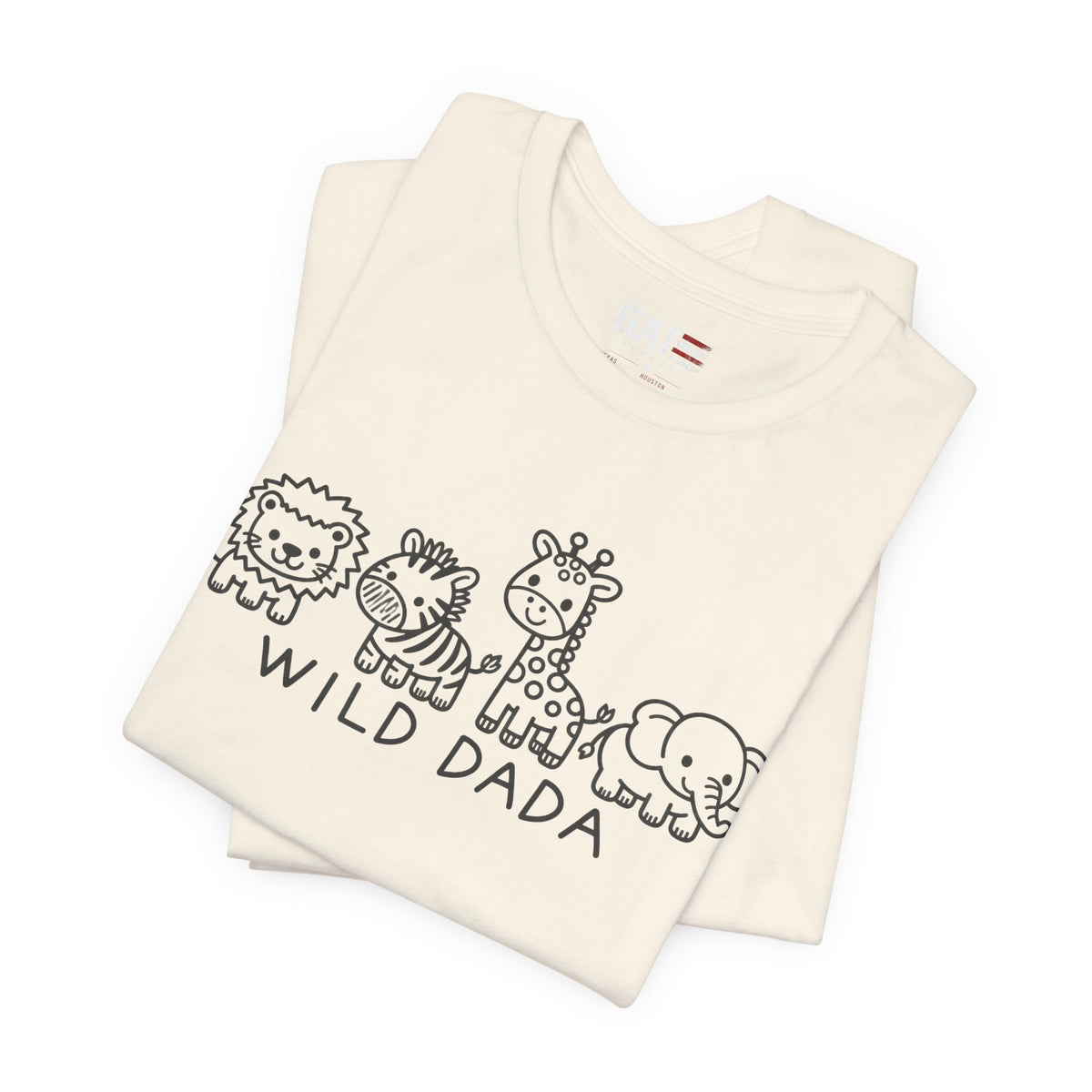 Wild Dada Safari Animal T-Shirt – Cute Graphic Tee for Dads