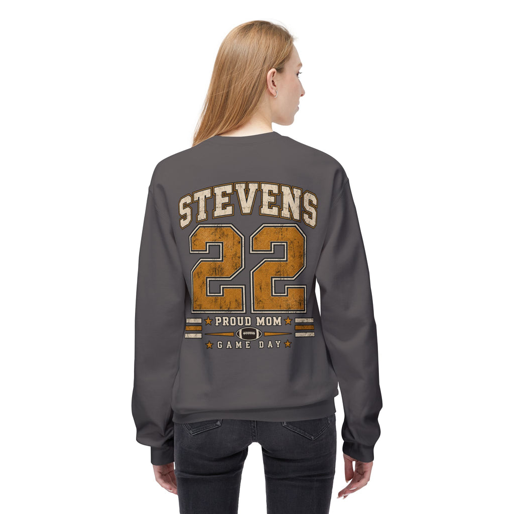 Personalized Football Mom Crewneck Sweatshirt | Custom Player Name & Number