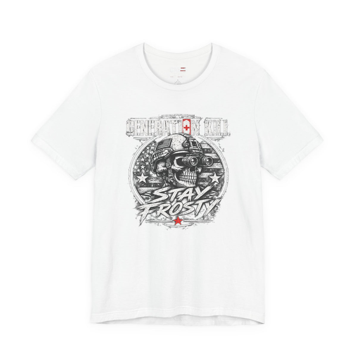 Stay Frosty Skull Shirt | Military Veteran Retro Tee